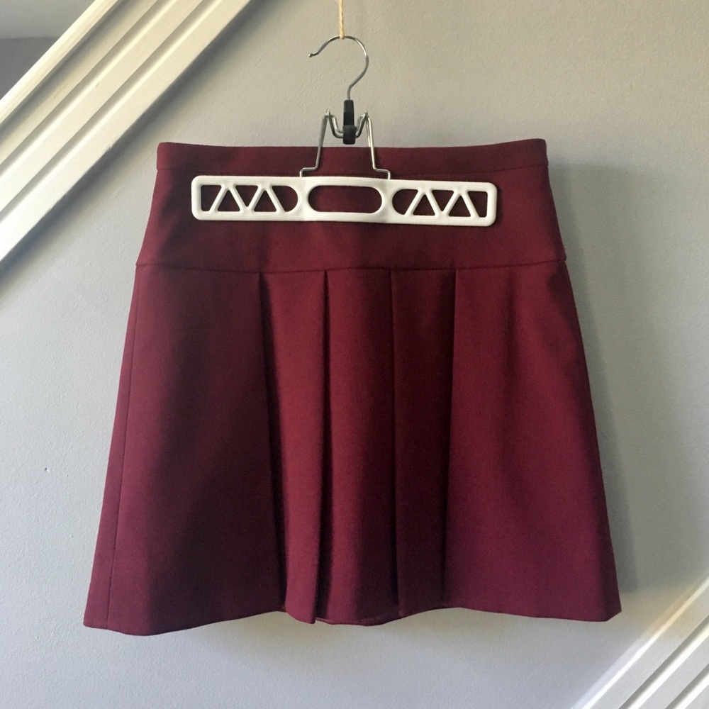 J crew pleaded skirt